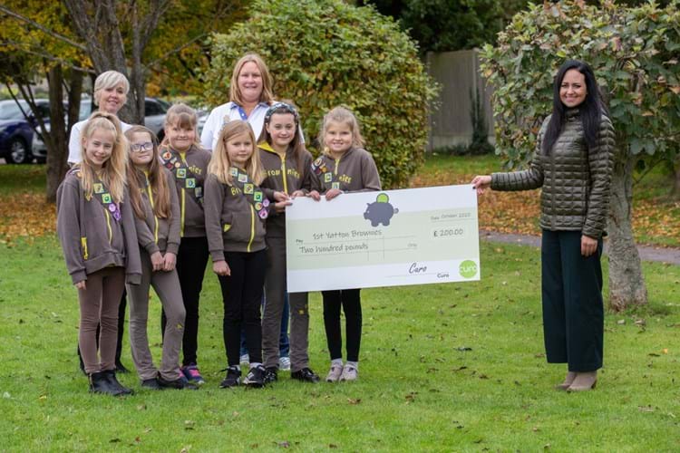 1st Yatton Brownies name new roads at Eaton Park